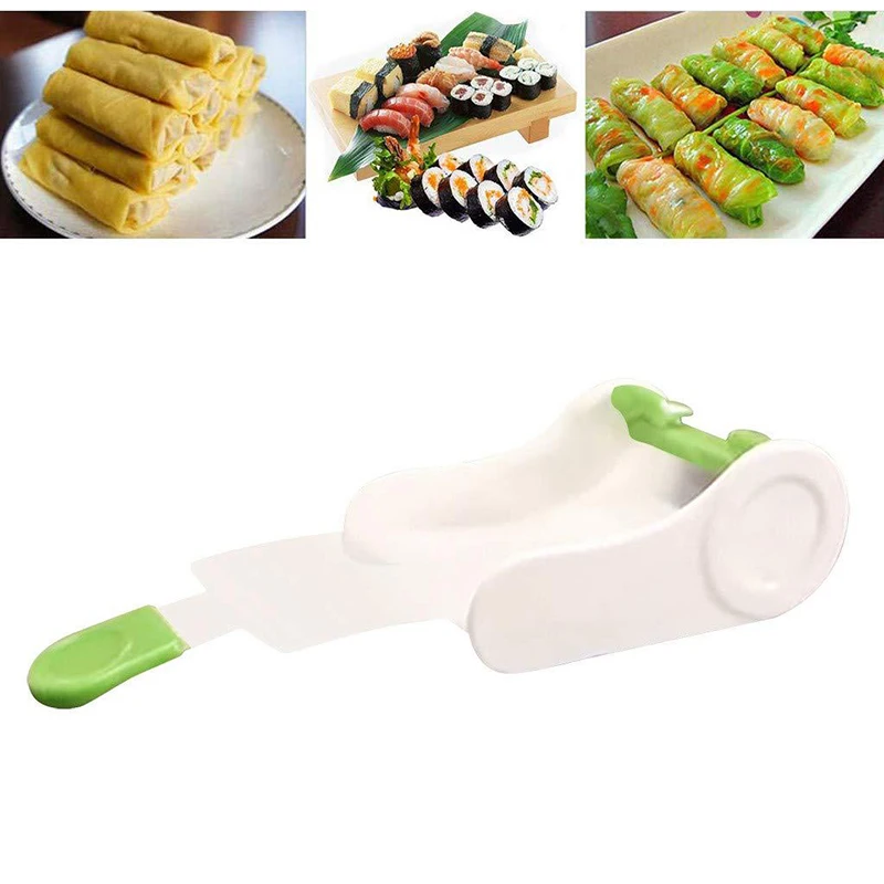 Spring Roll Wrapper - Kreatives Gemüse-Fleisch-Rollwerkzeug Gefüllte Trauben-Gemüseblatt-Rollmaschine Sushi-Maker Küchenzubehör