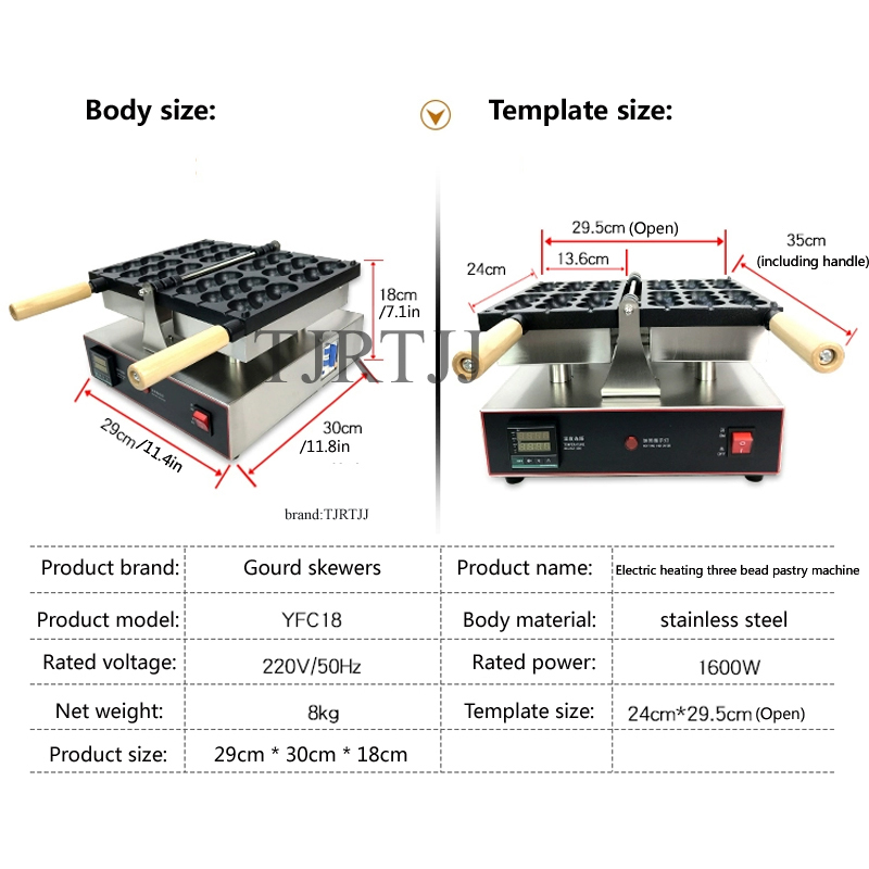 Lebensmittel-Backmaschine Klei – Mini Pancake Griddle Bewertung und Preis