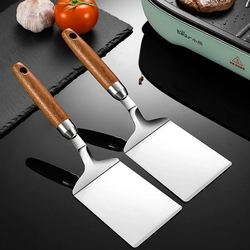 Edelstahl-Steak-Kochspatel mit – Okonomiyaki Spatula Bewertung und Preis
